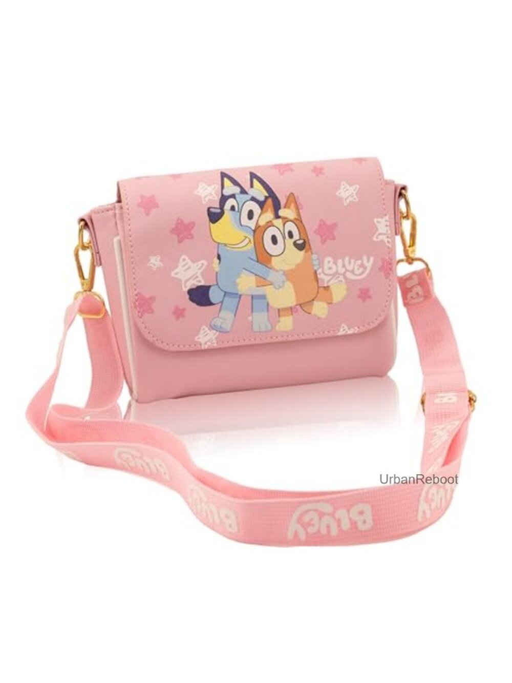 Bluey Crossbody Purse Kids Mini Handbag Adjustable Strap Magnetic Flap